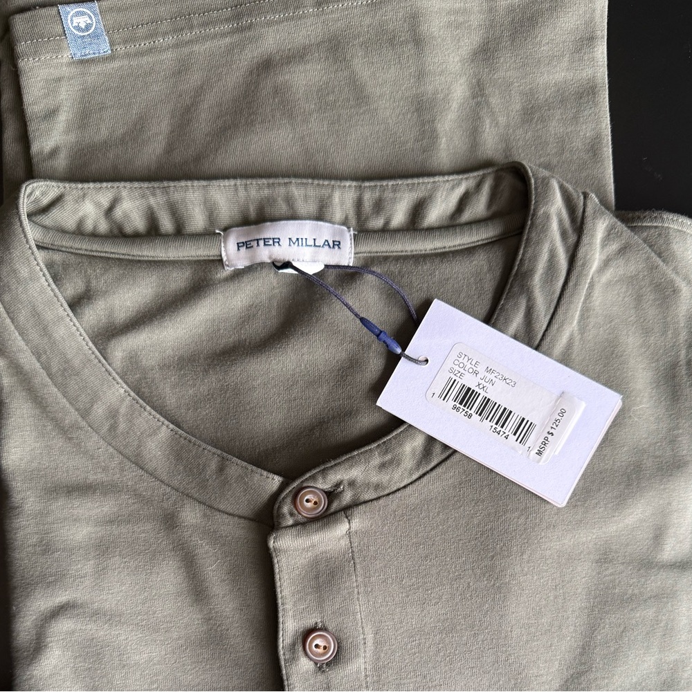 Peter Millar Men's Green Shirt